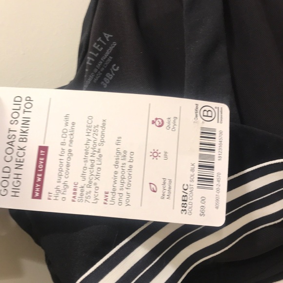 Athleta Gold Coast Solid High Neck Bikini Top - Picture 4 of 4